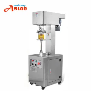 Fruit Canned PET Cans Sealing Capping Machine Chilli Sauce Canning Closing Milk Powder Can Seamer Machine