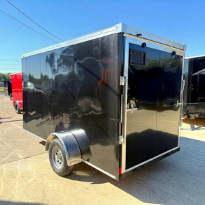 Remolque de Carga Cerrado de 2001-3000 kg con Eje Tándem y Puerta Lateral, Caja de Transporte Utilitaria de 7-14 pies - Product Image 1