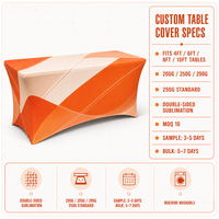 Housse de table en Spandex 290g pour programmes de branding événementiel réutilisables