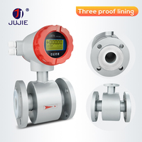 Meteran aliran elektromagnetik air dimasukkan Flange Split Liquid Flow Meter Elektromagnetischer Meter