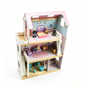 <strong>ANNA</strong> &amp; BECK Emily <strong>Doll</strong> House Durable Unisex Pretend Home Role Play Educational Toy Gift Set for 2-7 Years - Product Image 1