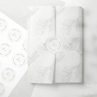 Carta velina da imballaggio progettata su misura con il proprio Logo carta velina avvolgente con carta e adesivo