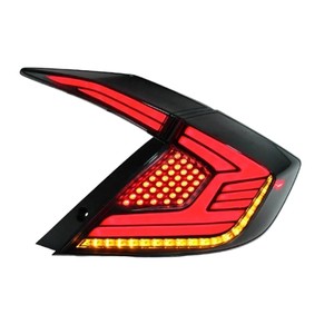 Fanale Posteriore per Honda Civic 10a Generazione 2016-2021, Luci di Coda a LED con Indicatori di Direzione e Stop per Berlina - Product Image 1