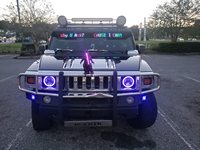 Pantalla LED Flexible para Coche con Diseño de Ojo de Diablo, Letrero de Mensajes Desplazables P2.5, Pantalla Flexible Animada DIY para Vehículos y Tiendas