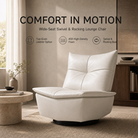 Fauteuil individuel moderne OEM ODM avec revêtement en cuir pleine fleur ou tissu, fauteuil d'appoint moelleux pour salon, chambre et hôtel