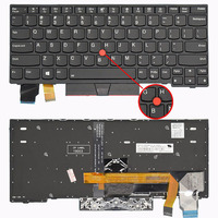 Teclado para Lenovo Thinkpad X13 L13 Gen1 Gen2/3 Gen4 S2 GEN7, Teclado para Portátil con Retroiluminación para Portátil Lenovo