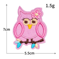 Stok Tersedia Patch Bordir Kartun Lucu Gaya Gadis Pink, Aplikasi Setrika untuk Pakaian, Tas, Topi, Aksesoris Fashion DIY