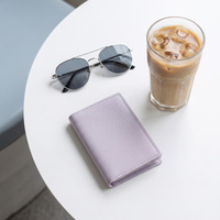 Porte-cartes de visite portable en cuir PU fait main 2026, personnalisé, pour femme, avec porte-cartes de crédit et d'identité, vente en gros