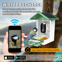 Mangeoire à oiseaux avec caméra, nichoir intelligent avec notification en temps réel, vidéo en direct avec audio bidirectionnel, contrôle par application Wifi