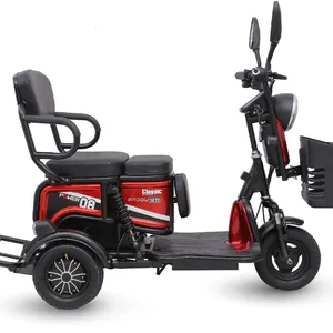 wholesale high quality 3 wheel adults battery powered electric tricycles adultos three wheel triciclo electrico trike for sale