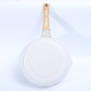 Non Stick Frying Pan Set Round Deep Pan For Induction Gas Stove With Wooden Handle 28cm - Product Image 4