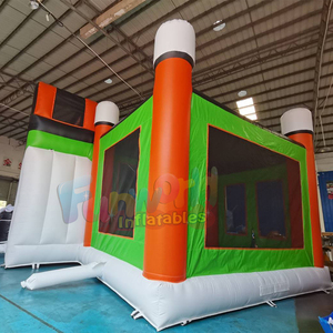 <b>Inflatable</b> bouncy castle commercial bounce house with slide combo jumpers for outdoor party and events - Product Image 4