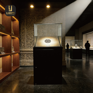 Museum Display <b>Cabinet</b> Custom Fiber Optic LED <b>Lighting</b> System Zero UV IR Radiation High Load-Bearing Silent Drawer Slides for - Product Image 2