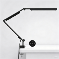 Lampe de bureau LED avec CRI 95, gradation tactile/à distance, 4 couleurs, design métallique anti-éblouissement, alimentation CA pour chambre, bureau, salle d'étude