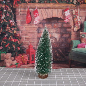 Small Artificial Pine Needle Christmas <b>Tree</b> Mini Snow-Dusted Cedar Desktop Xmas Ornament for Holiday Gift & Decor - Product Image 5