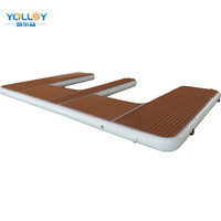 Plate-forme flottante gonflable de qualité supérieure pour bateaux et jet-skis-idéale pour les sports nautiques et les loisirs.
