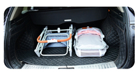 Poussette pliable automatique pour animaux de compagnie One Touch avec panier amovible, en acier carbone Oxford 300D, pour les promenades quotidiennes des animaux.