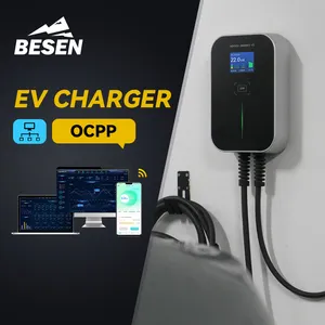 <span class=keywords><strong>Borne</strong></span> de <span class=keywords><strong>Recharge</strong></span> Murale pour Véhicules <span class=keywords><strong>Électrique</strong></span>s OCPP 1.6J RFID 22kW - Product Image 2