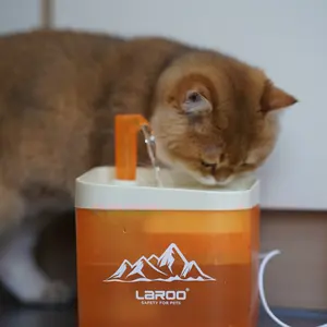 LaRoo飲用ペット猫噴水ペット猫噴水犬飲用ボウルUSB充電