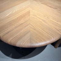 Table à manger ovale en bois massif de style moderne et luxueux, surface en marbre naturel, base en acier, personnalisable, garantie de 3 ans