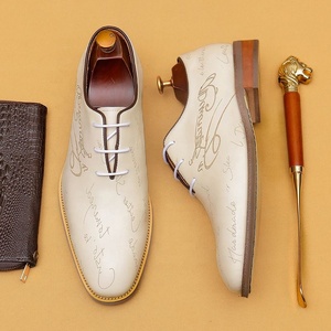 Chaussures Oxford pour hommes, style mariage, autres matériaux, bout fermé, légères, antidérapantes, automne, design simple et rétro - Product Image 4