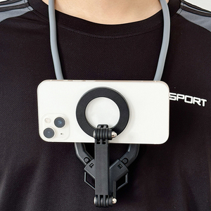 Magnetic Neck Mount 360° Phone Holder 70cm - Hands-Free Recording