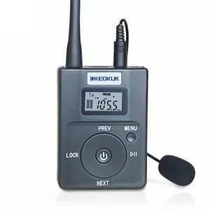 Có thể sạc lại dây thắt lưng 60-108MHz điện năng thấp Mini USB Stereo rảnh tay chuyên nghiệp FM Transmitter