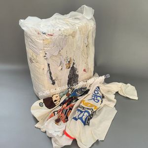 Paños de Algodón Blancos Impresos de Alta Calidad, Lavables, Absorbentes y Reutilizables para Limpieza Industrial en Talleres - Product Image 1