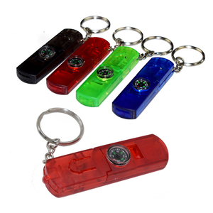 Đa Chức Năng Turbo Âm Thanh Còi <span class=keywords><strong>Led</strong></span> Ánh Sáng Keychain Với La Bàn Còi Keyring - Product Image 6