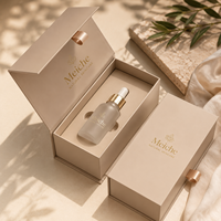 Boîtes magnétiques d'emballage de luxe pour ensemble de flacons et pots cosmétiques