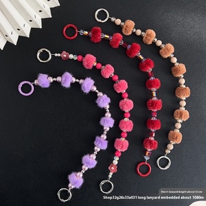 เคสโทรศัพท์มือถือแบบสายคล้องคอ คริสตัลประดับลูกปัดสีแดง ดีไซน์เก๋ ใช้ได้หลากหลาย สำหรับผู้หญิง ขายส่ง สำหรับ iPhone 11 12 13 14 15 16 - Product Image 2