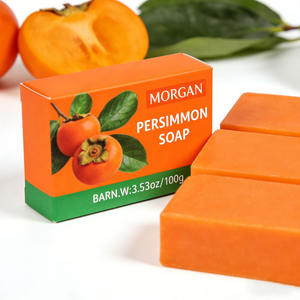 Savon déodorant à l'extrait de kaki, éliminateur naturel des odeurs corporelles, savon de bain pour hommes et femmes, vente en gros, OEM, logo personnalisé - Product Image 4