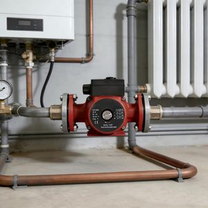 Bomba circuladora de hierro fundido con brida de 1-1/4 pulgadas, 0.5 HP, 115V, 3 velocidades, reemplazo para Grundfos - Product Image 2