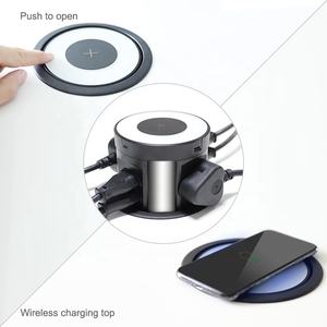 Solution électrique pour table de conférence, avec prise d'afrique du sud et chargeur USB sans fil - Product Image 4