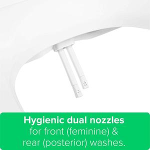 Abattant de toilette avec bidet à eau chaude et froide de forme ronde - Product Image 5
