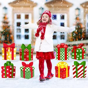 Meilleures ventes de décorations de jardin gonflables transfrontalières pour les fêtes de plein air, boîtes cadeaux de Noël, panneaux pour décorations extérieures - Product Image 4