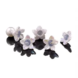 Wholesale New Silicone Pearl Fashion Flower Earrings Plug Anti-Allergy Earring Cap Anti-Slip Jewelry Accessories Earrings Back