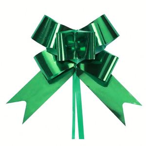 10 Uds. Color mezclado grande 10 cm 4 pulgadas mariposa holográfica regalo metálico arco tirar lazo cinta ramos de flores arreglos cestas - Product Image 2