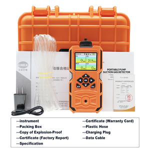 Bơm Gas Detector co O2 H2S EX xách tay phân tích khí Màu màn hình với máy bơm được xây dựng trong lithium có thể sạc lại pin - Product Image 6