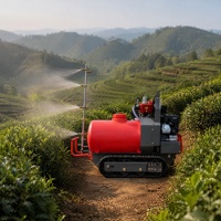 100L 200L 300L Alat Penyemprot Pestisida Pertanian Modern Tipe Crawler dengan Remote Control Super