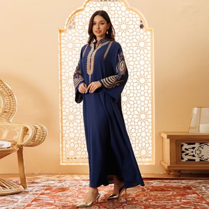 Abito Musulmano Trendy per Donne del Medio Oriente, Stile Dubai <span class=keywords><strong>Aya</strong></span>, Ricamato, Veste Islamica Marocchina Kaftan Ar Ic Jal Iya - Product Image 2
