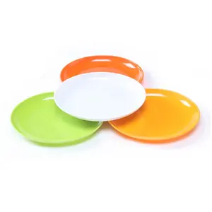Piatti di plastica colorati infrangibili per ristorante piatti sfusi duri