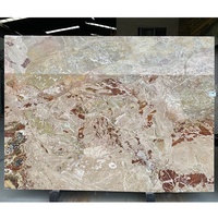Carreaux de marbre poli sur mesure en pierre naturelle de luxe Monet Garden pour sol et murs de salle de bain