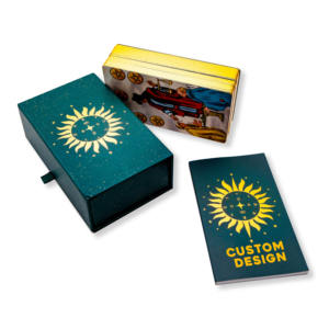 Jeu de Tarot Personnalisé de Haute Qualité avec Bordure Dorée <span class=keywords><strong>Livret</strong></span> Imprimé en Feuille <span class=keywords><strong>d</strong></span>'Or Conception Personnalisée Cartes de Tarot - Product Image 2