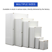 Boîtier de jonction de câble étanche et transparent en plastique ABS pour montage mural Boîtier personnalisé IP65 pour appareil électronique extérieur