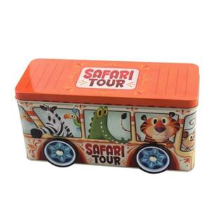 Hộp thiếc đựng bánh quy/kẹo hình xe hơi cổ điển, khắc nổi, làm quà Giáng sinh - Product Image 5