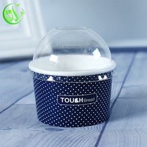 Écologique de Tasse de Papier De Crème Glacée Jetable En Papier Kraft à Double Paroi Tasse À Soupe avec Couvercle de Boisson Froide - Product Image 6