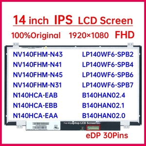 شاشة LCD مقاس 14 بوصة طراز NV140FHM-N43 N41 LP140WF6-SPB6 N140HCA-EAB EBB EAA B140HAN02.4 لوحة عرض مصفوفة بدقة 1920×1080 eDP 30 سن - Product Image 2