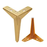 Support de meubles triangulaire en fonte, lot de 2 pièces, tendance