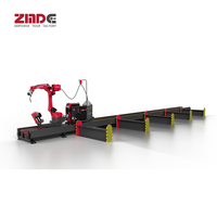 Brazo robótico ZMDE de 6 ejes Industrial H Beam Robot de soldadura de arco sumergido automático Estación de soldadura Tipo riel de tierra